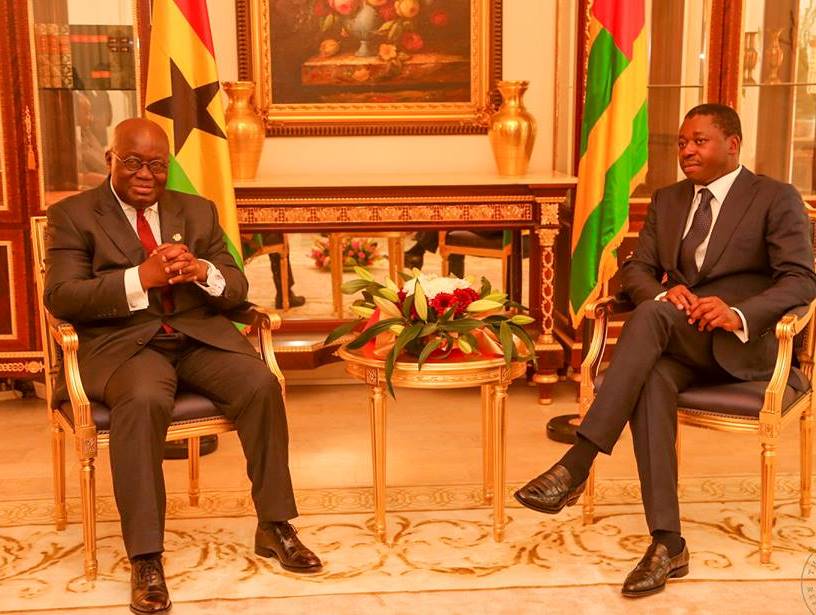 nana addo with togo president