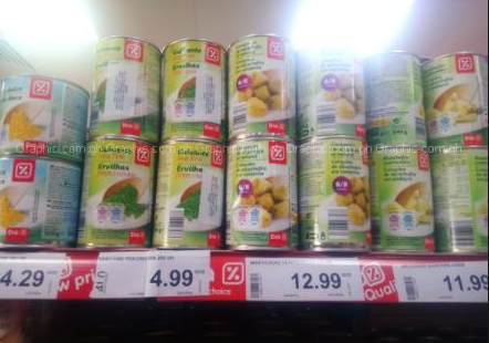 Some of the food products in foreign labels found on the shelf