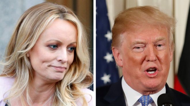 Mr Trump has previously said he knew nothing of the payment to Ms Daniels