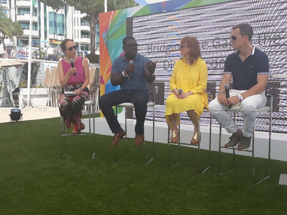 (L-R) Kate Wills of Malaria No More UK, Andrew Ackah, CEO Dentsu Aegis Network Ghana; Jo Rigby, Head of Marketing, Vizeum and Michael Komasinsky, President Merkle EMEA