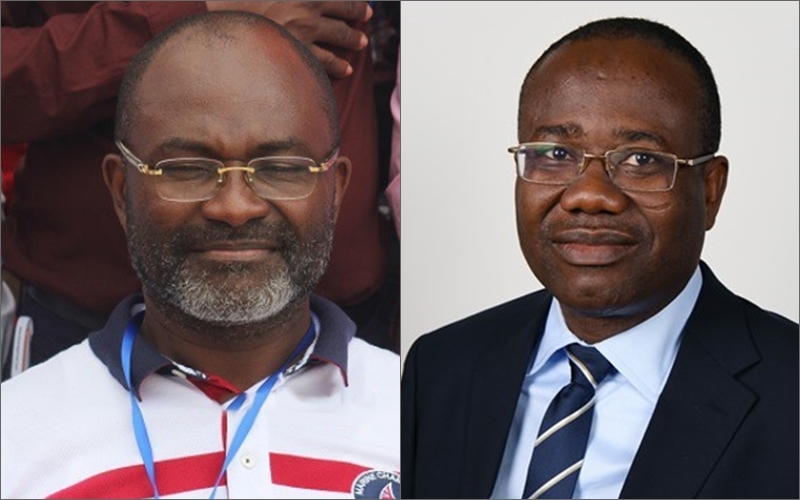Kennedy Agyapong (L) and Kwesi Nyantakyi (R)