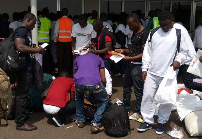 86 Ghanaians were deported from the US in March 2018 for flouting immigration rules