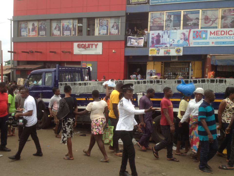 Ashaiman accident scene