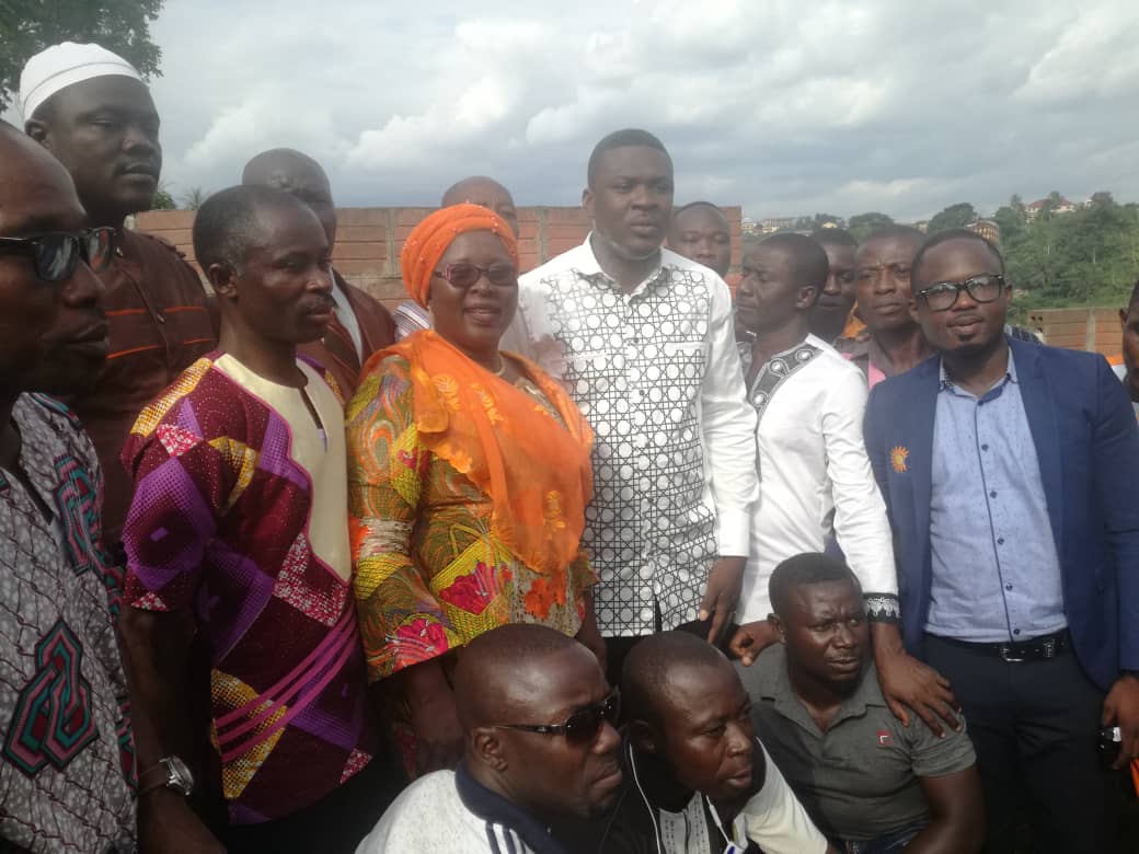 Hajia Alima Mahama with Okere DCE Daniel Kenneth and others after the confirmation.