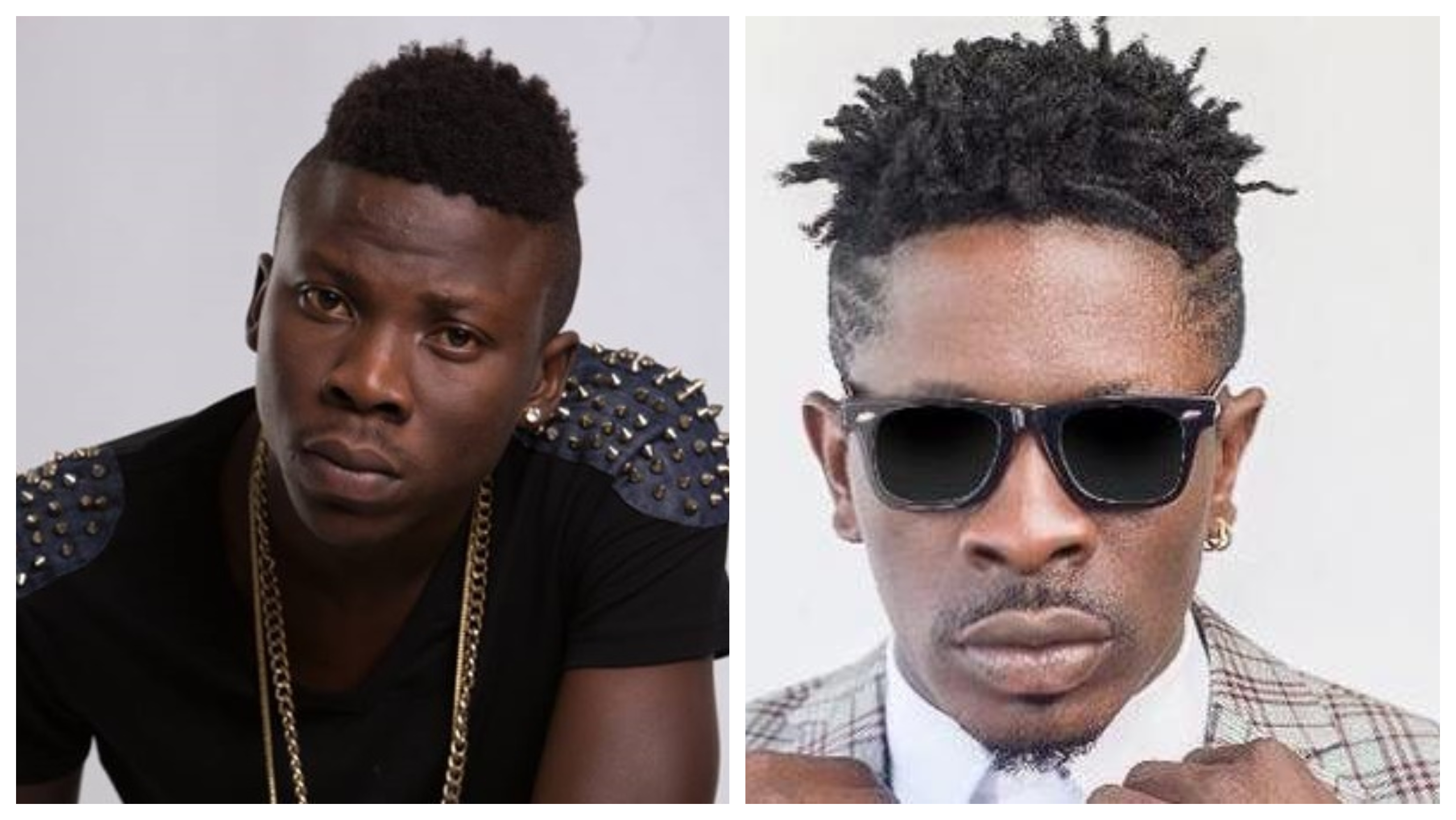 Stonebwoy (left) and Shatta Wale
