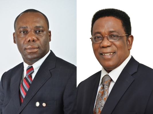 Dr. Matthew Opoku Prempeh, Education Minister, and Prof. Kwesi Yankah, Minister of Education in charge of Tertiary.