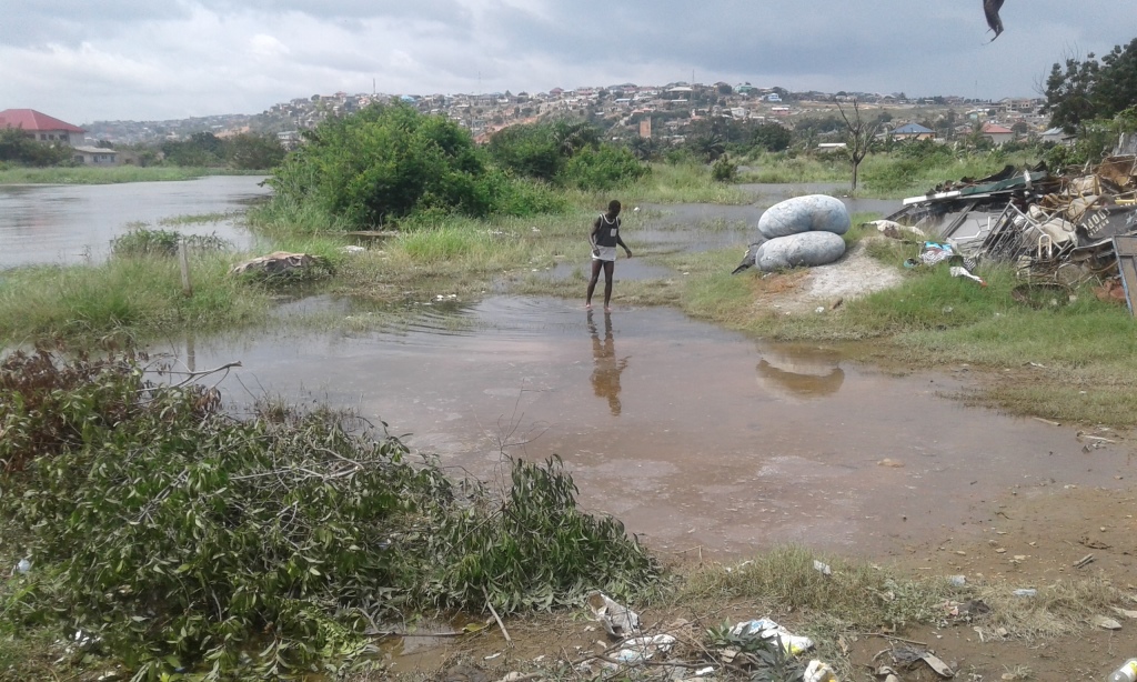 Flooding after Weija dam spillage in the Central Region