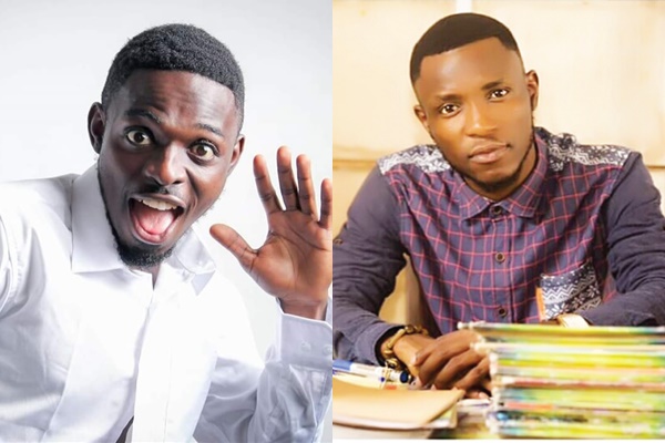 Comedians Waris (L) and Teacher Kwadwo (R)