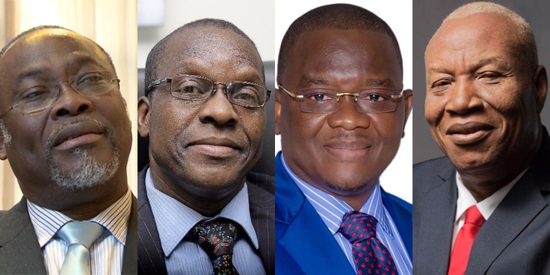 (L to R), Ekwow Spio Garbrah, Alban Bagbin, Sylvester Mensah, Prof. Joshua Alabi