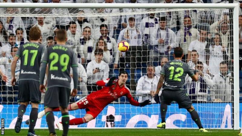 Willian Jose opened the scoring for Real Sociedad in the third minute (Image credit: Reuters)