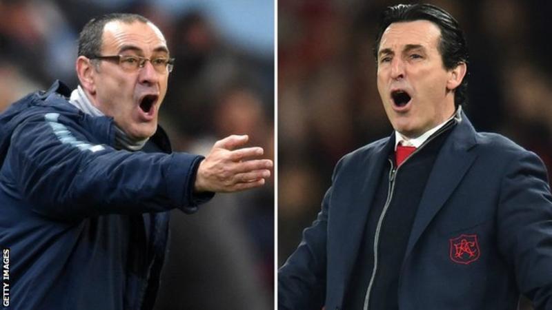 Arsenal boss Emery (right) won the Europa League with Sevilla in 2014, 2015 and 2016 (Image credit: Getty Images)