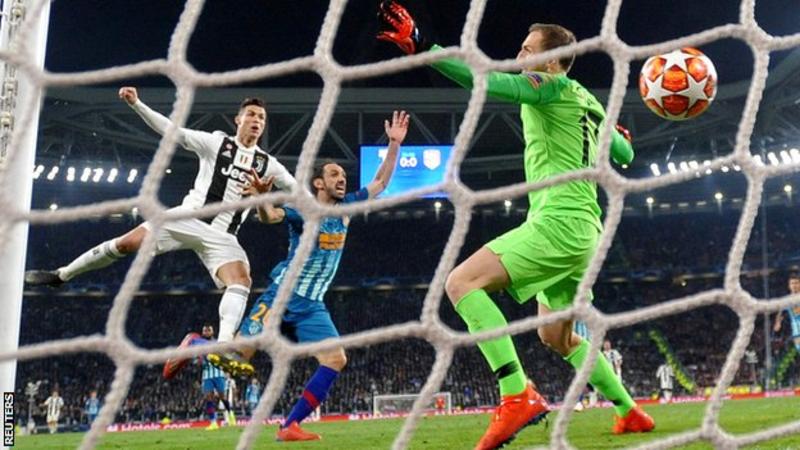 Cristiano Ronaldo scored his 122nd goal in the Champions League in the first half before adding two more after the break (Image credit: Reuters)