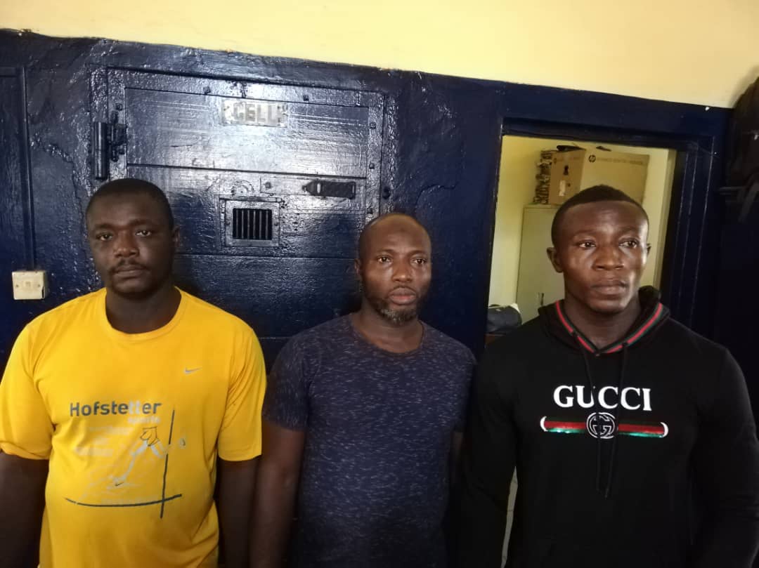 From L-R: Abdul Ganiu, Dauda Ibrahim and Samuel Agyin