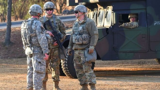 Tens of thousands of US military personnel are based in South Korea