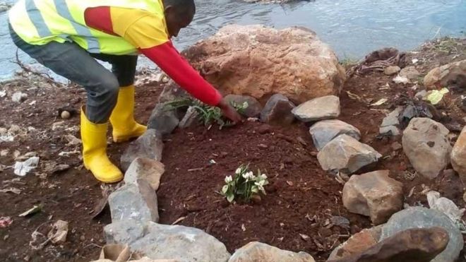 The bodies were buried near where they were discovered