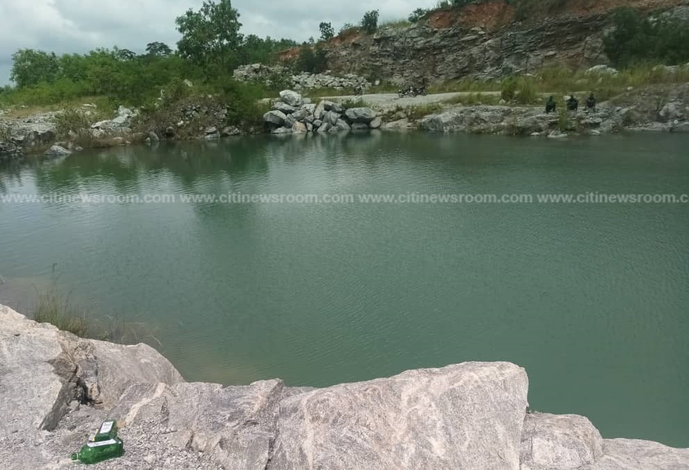 The abandoned quarry site