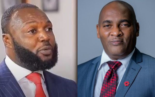 Former Chief Executive Officer and Managing Director of defunct Capital Bank, Ato Essien and Fitzgerald Odonkor
