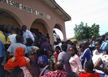 File photo: Queue for Ghana card registration
