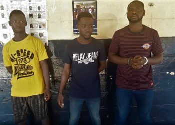 From left: Enoch Fianco, Ishmael Ahenkorang and lsaac Adusei Boadi