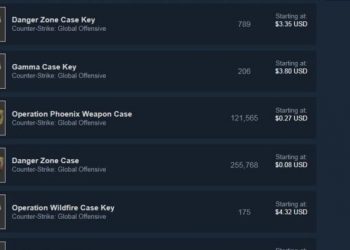 Keys are widely traded on Steam's marketplace