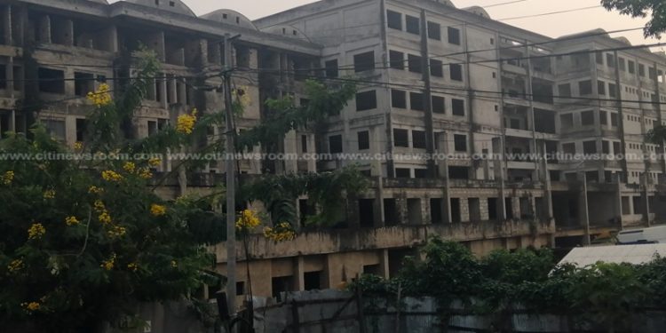 Work on the abandoned Komfo Anokye Teaching Hospital maternity block was to resume early 2020