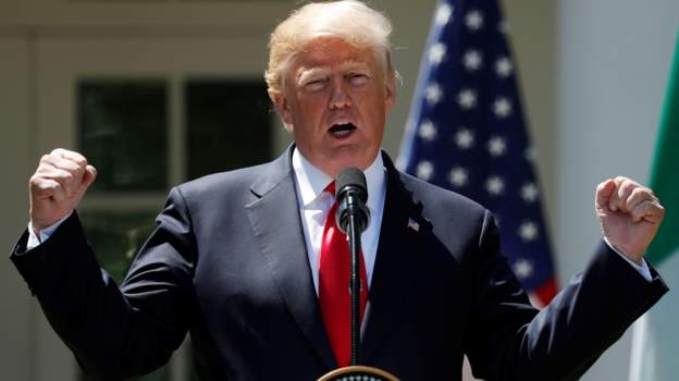 President Trump sparked a row over his alleged use of the word "shithole" to describe African nations