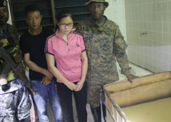 File photo: Chinese nationals arrested for engaging in illegal small scale mining