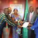 YL4H reps presenting the statement to the Deputy Chairperson of the AU, Amb. Kwesi Quartey