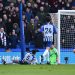 Jordan Ayew strokes the ball past Brighton keeper Ryan to secure a 1-0 win for Crystal Palace