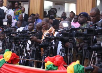 File photo: Journalists in Parliament