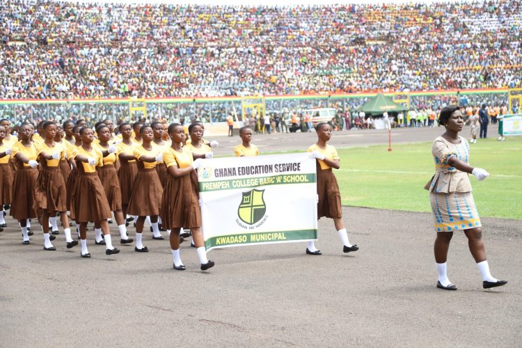 One of the schools that took part in the Independence Day parade