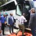 SMT Ghana Executives usher guests into the new Bus