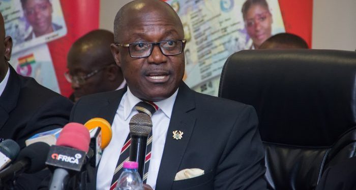 Executive Secretary of the National Identification Authority, Professor Ken Attafuah and Ghana Card