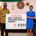 W/R Minister, Kwabena Okyere Darko-Mensah with Maxlyn Chelsy Sey, PRO for Shout Africa Foundation.