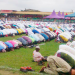 Muslims in Sunyani saying prayers to end Eid-ul-Fitr (Credit: Daily Graphic)