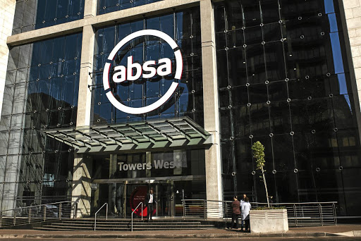 A new corporate logo stands above the entrance to the Absa Group Ltd. headquarters office in Johannesburg, South Africa, on Tuesday, Aug. 7, 2018. Barclays Africa Group Ltd. has ditched the name to revert to Absa Group Ltd. as it severs ties with Barclays Plc, after the London-based company sold down the controlling stake it bought in 2005. Photographer: Waldo Swiegers/Bloomberg via Getty Images