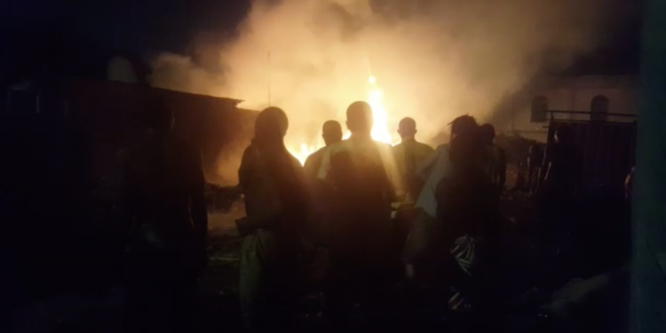 Fire guts slum in Laterbiokoshie