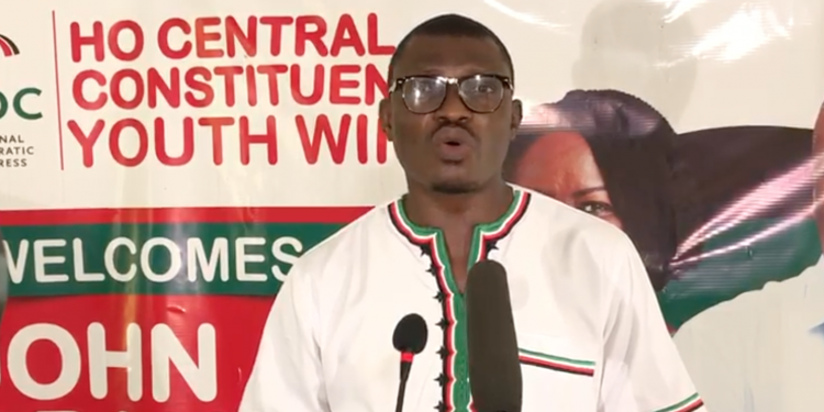 NDC’s Volta Regional Communications Director, Kafui Agbleze