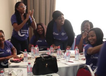 Members of GROW (Globally Reaching Olam Women) at a team-building Season