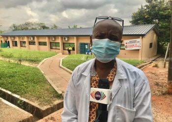 supervisor of the Takoradi Veterinary Laboratory, Dr. Simon Gbene