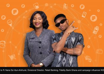 L to R: Nana Esi Idun-Arkhurst, Divisional Director, Retail Banking, Fedility Bank Ghana and campaign influencer, Kidi