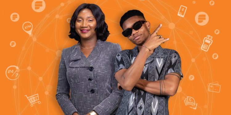 L to R: Nana Esi Idun-Arkhurst, Divisional Director, Retail Banking, Fedility Bank Ghana and campaign influencer, Kidi
