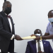 GBA President, Anthony Forson Jnr. receives the petition from Online Editor, Ebenezer Afanyi Dadzie.