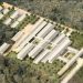 Aerial view of the proposed district hospital model