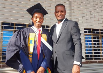 Ali Inusah with Citi FM's Umaru Sanda Amadu