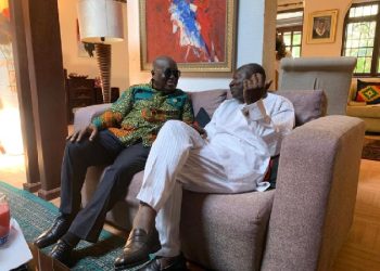 President Akufo-Addo with Ken Ofori-Atta
