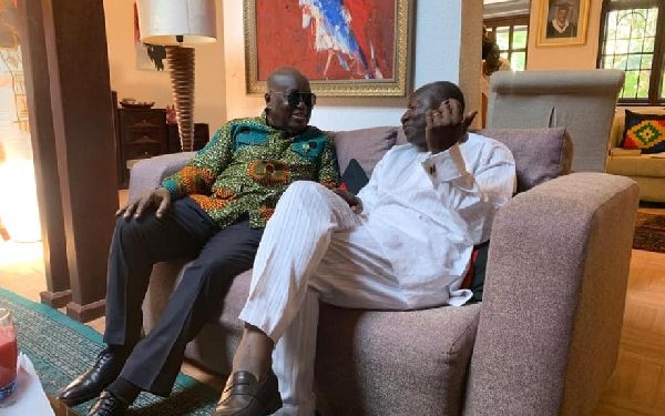 President Akufo-Addo with Ken Ofori-Atta