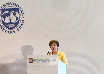 Kristalina Georgieva, the Managing Director of the International Monetary Fund, speaking in Senegal in 2019.
Photo by Seyllou/AFP via Getty Images