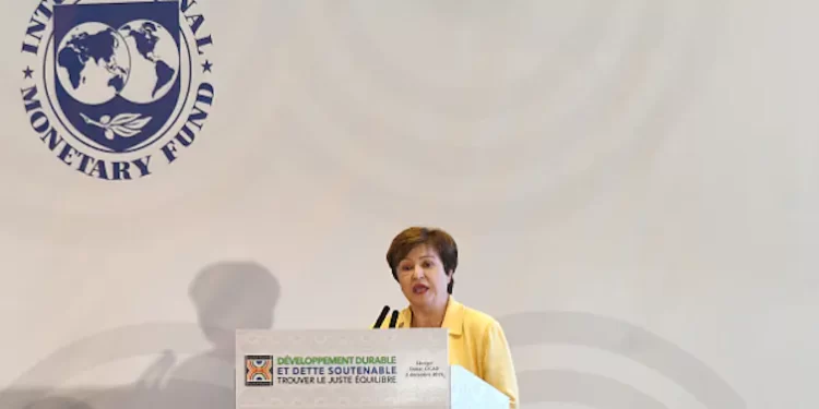 Kristalina Georgieva, the Managing Director of the International Monetary Fund, speaking in Senegal in 2019.
Photo by Seyllou/AFP via Getty Images