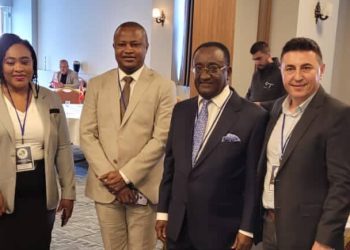 Dr Akoto (second right) with some dignataries